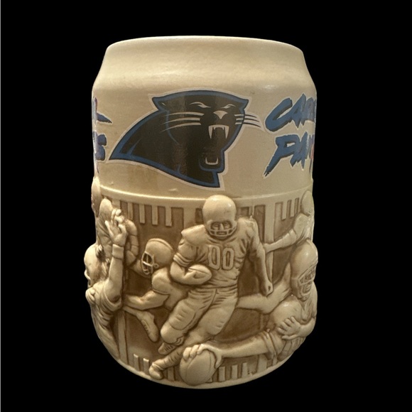 Carolina Panthers Brax Ltd Lite Beer Stein Mug Sculpted 3D NFL Official Licensed - Picture 4 of 5